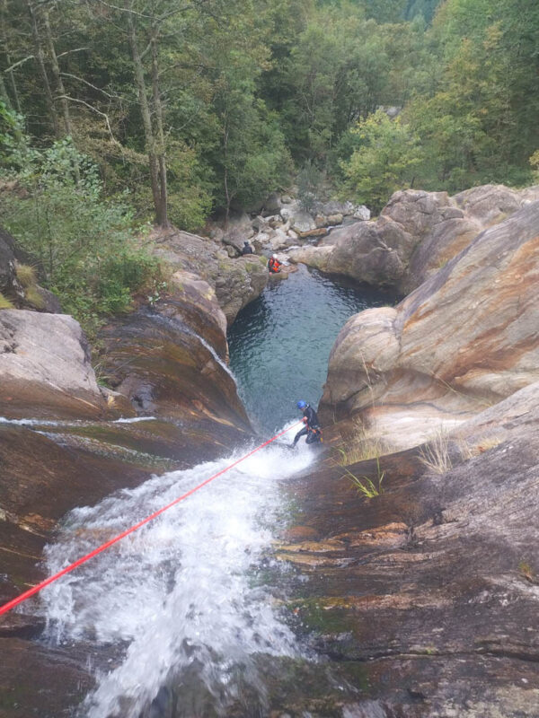 descente rappel canyon