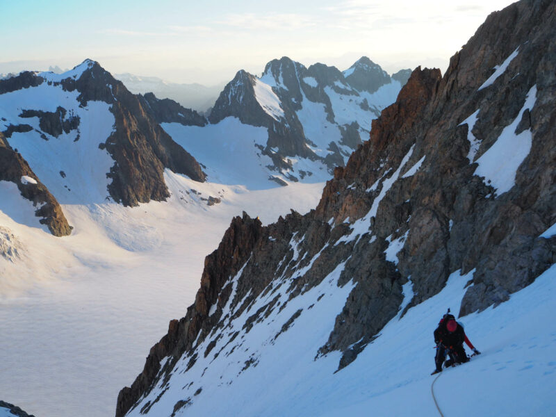 Couloir de Barre Noire et Traversée de Ecrins